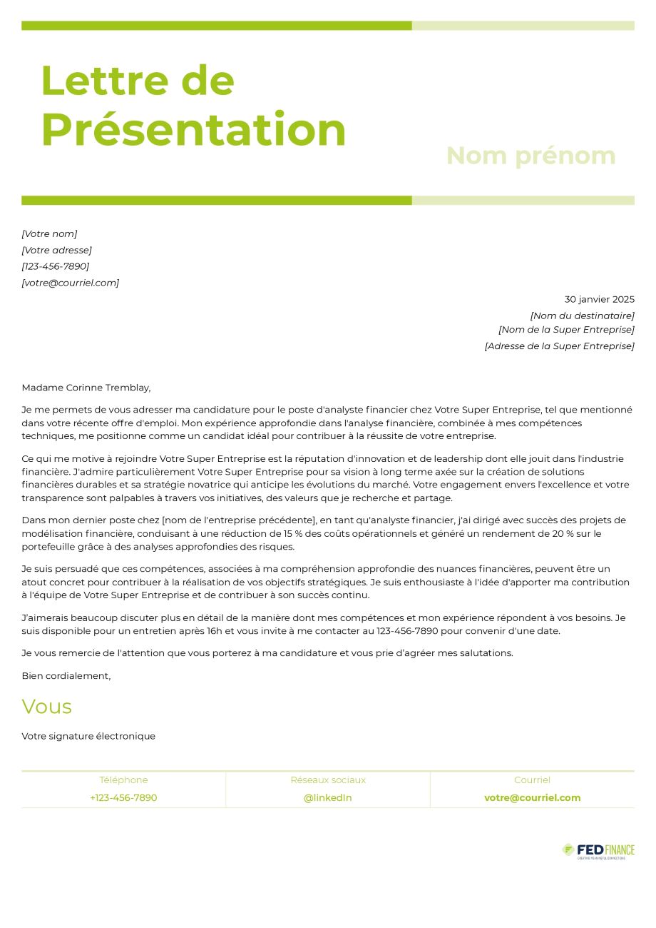 Lettre De Pr sentation cole Exemple De Lettre De Pr sentation JQVQWQ